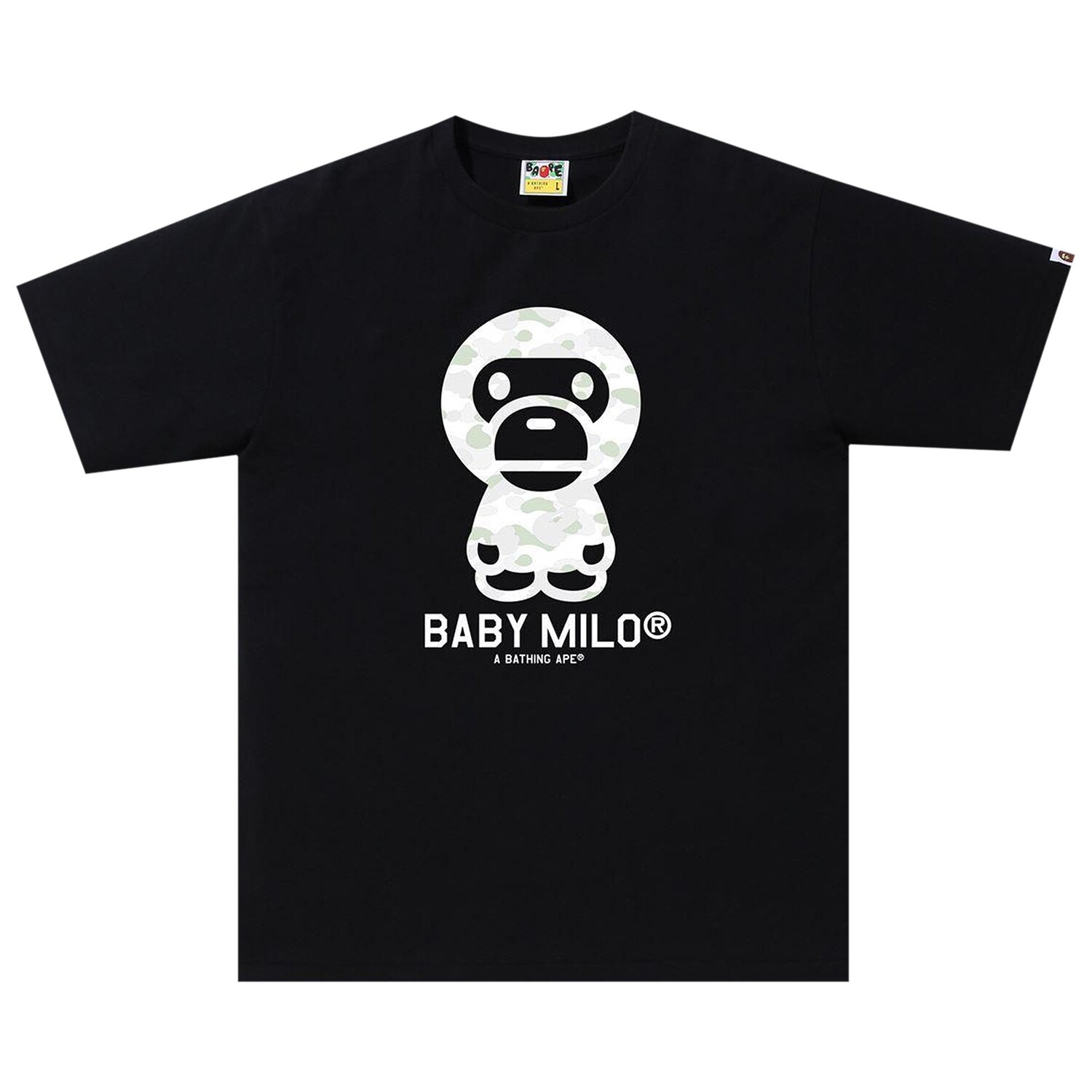 

Футболка BAPE City Camo Baby Milo, черная, Черный, Футболка BAPE City Camo Baby Milo, черная