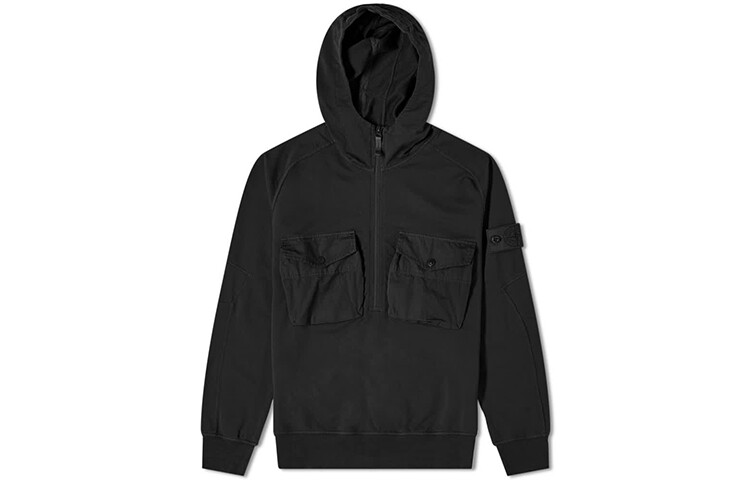 

Толстовка мужская Stone Island на молнии, черный
