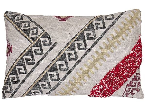 

Декоративная подушка Beliani BETULA, 50x30x30 см цвет beige/grau/multicolor/rot