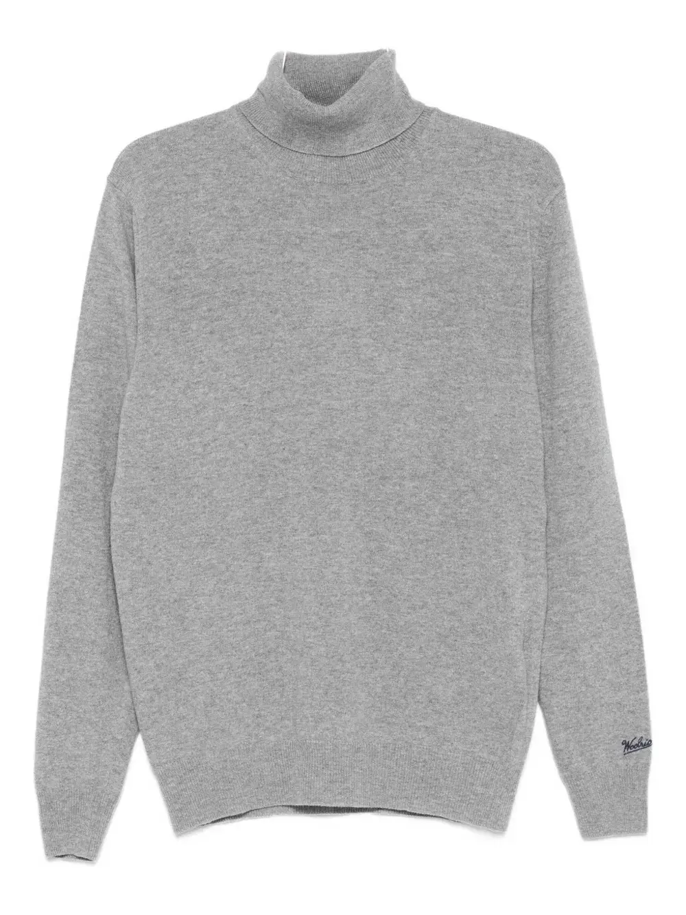 

Вышитый свитер с воротником-стойкой Woolrich, серый