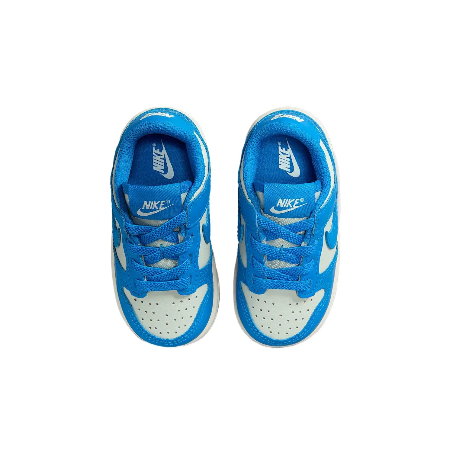 Кроссовки Dunk Leather для малышей, синие Nike, Blue — фото 4