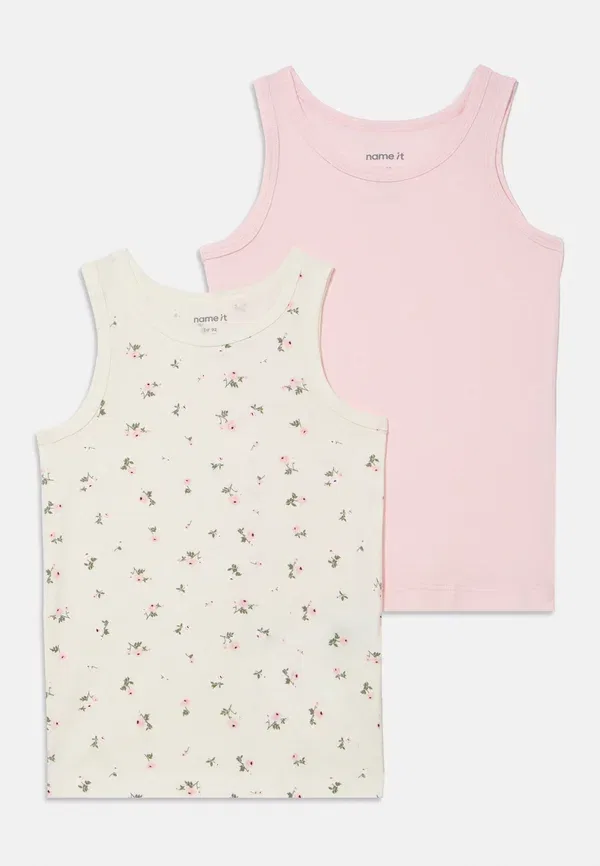 Футболка Name It Nmftank flower 2 pack, цвет струя