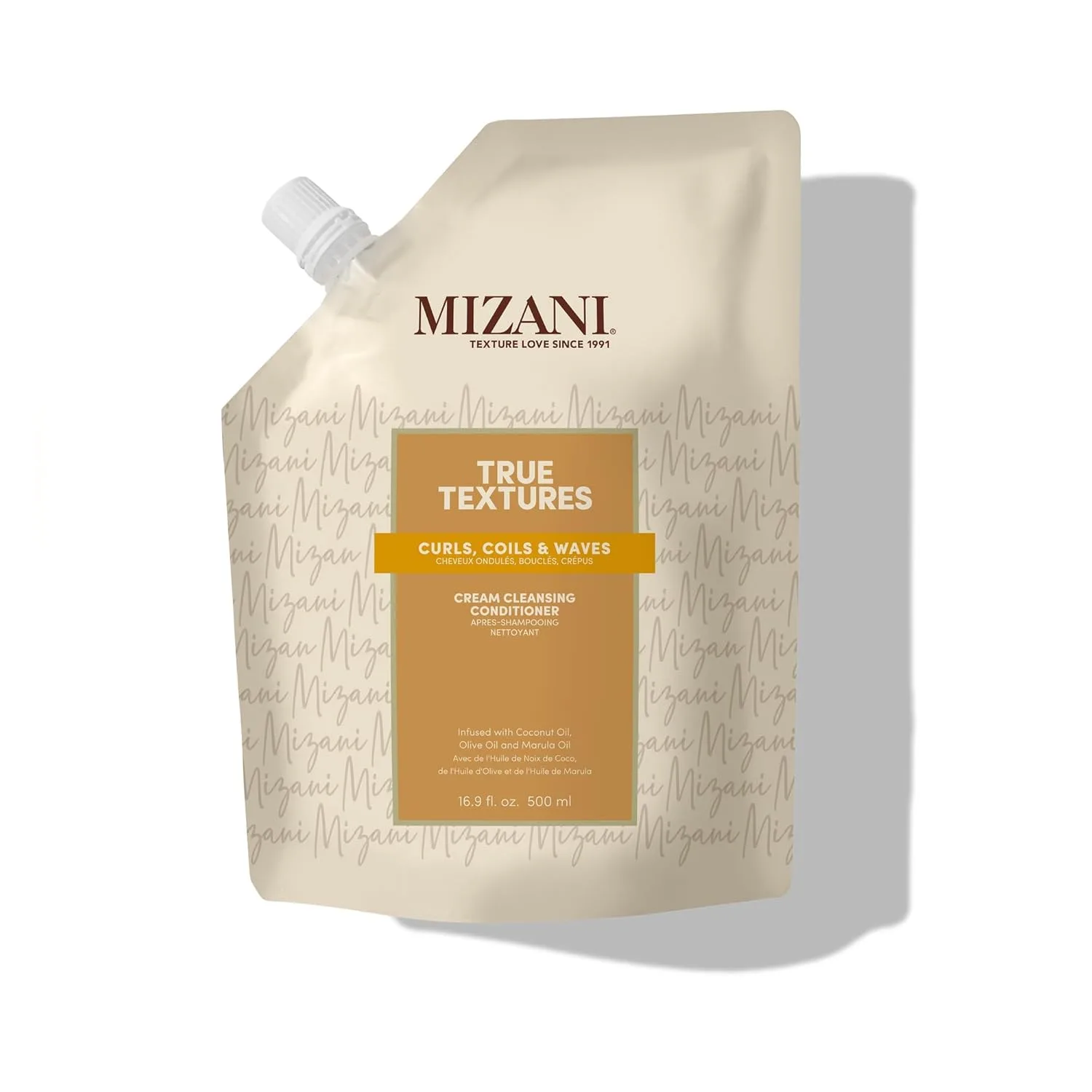 Очищающий кондиционер Mizani True Textures Cream с кокосовым маслом, без парабенов и сульфатов. Для кудрявых волос. 500 мл (.), olive
