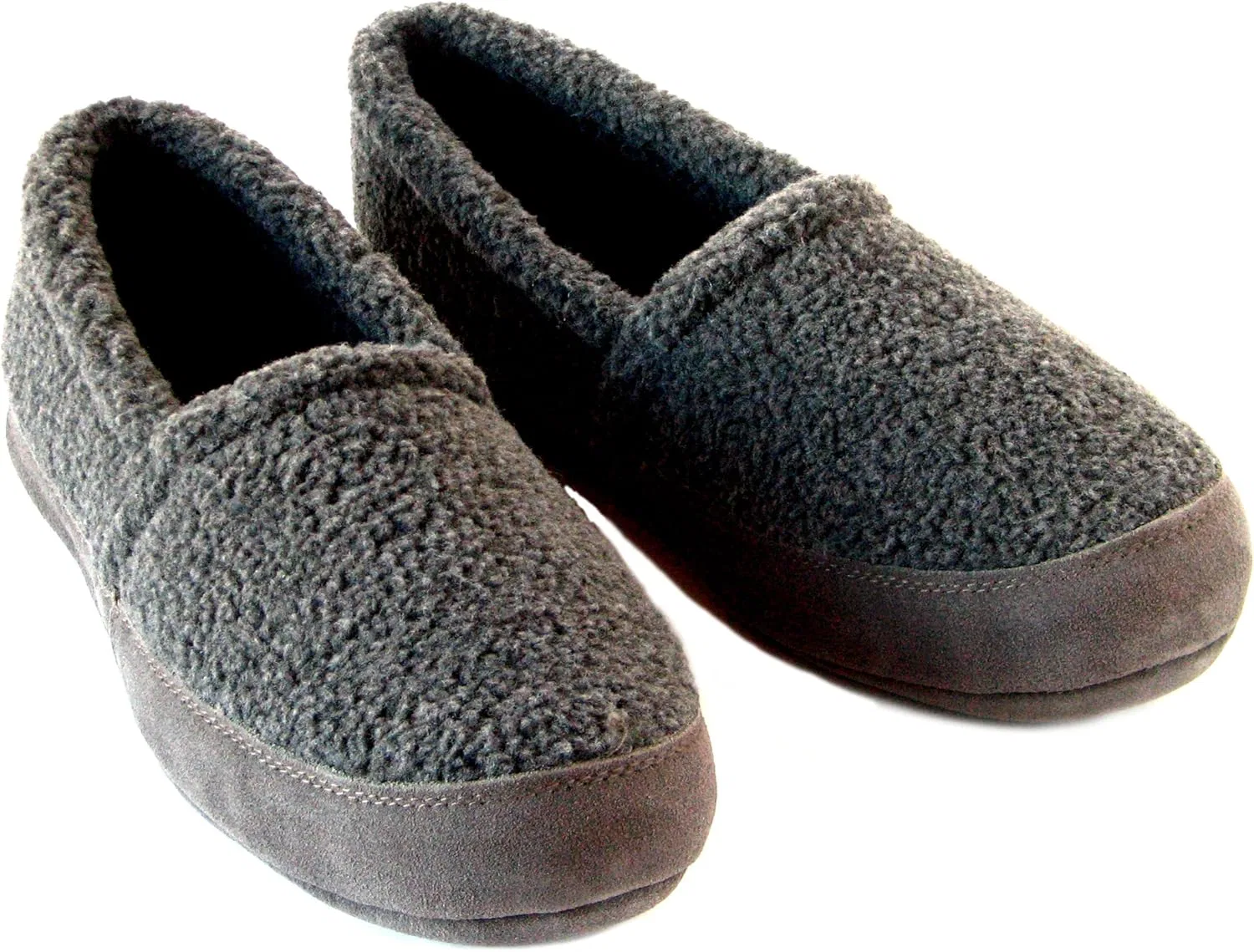 Тапочки с подошвой из замши, Polar Feet, серый