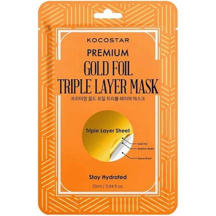 

Kocostar Premium Gold Foil Трехслойная маска - 25 мл Vican