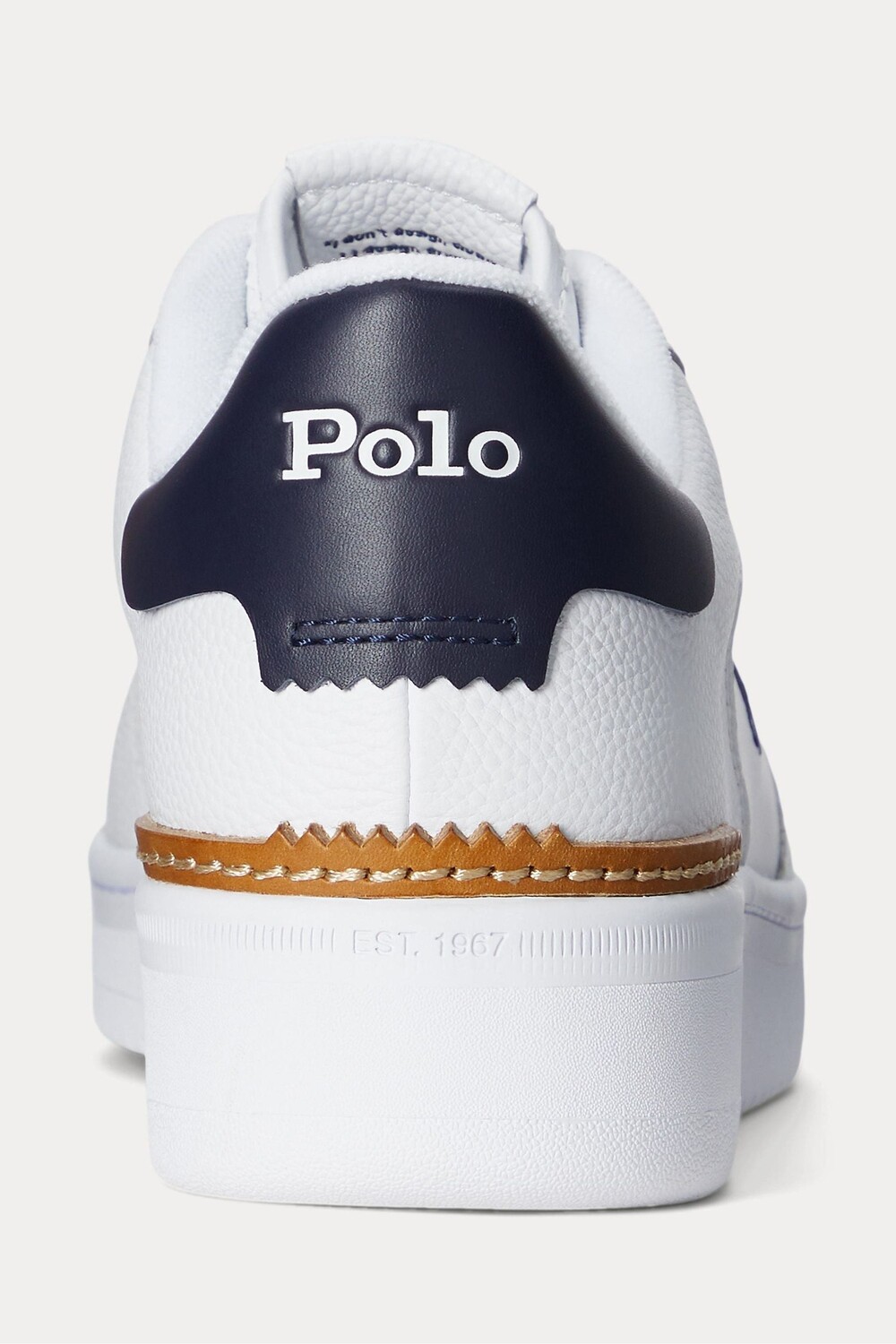 Кожаные спортивные кроссовки Masters Polo Ralph Lauren, белый — фото 4