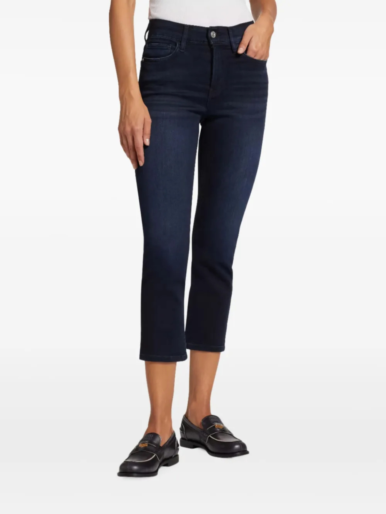 

FRAME укороченные джинсы, синий