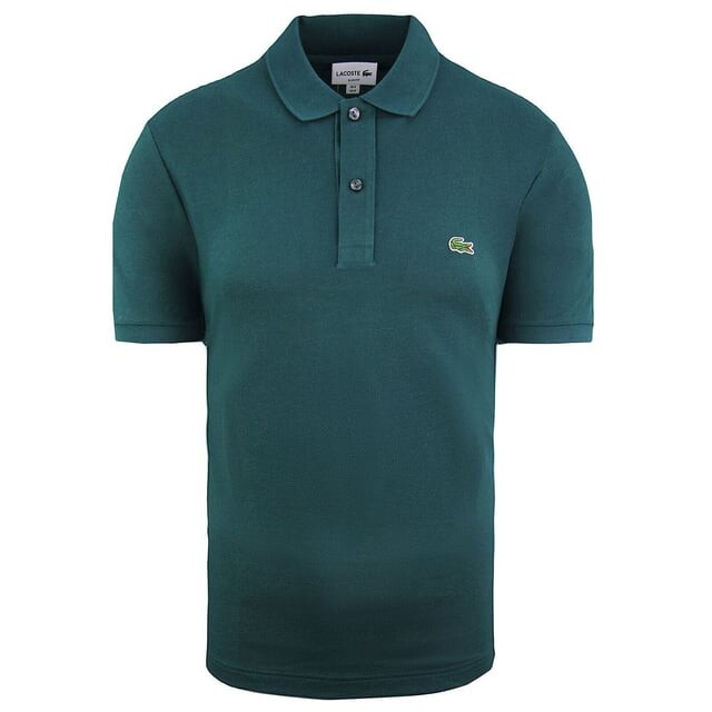

Приталенная мужская рубашка-поло синего цвета Lacoste, зеленый