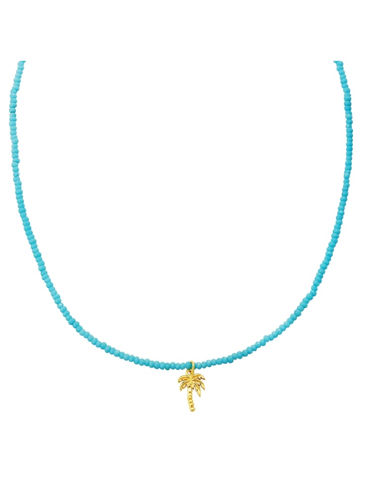 

Glanzstücke München Колье в виде пальмы из стерлингового серебра с подвеской из желтого золота