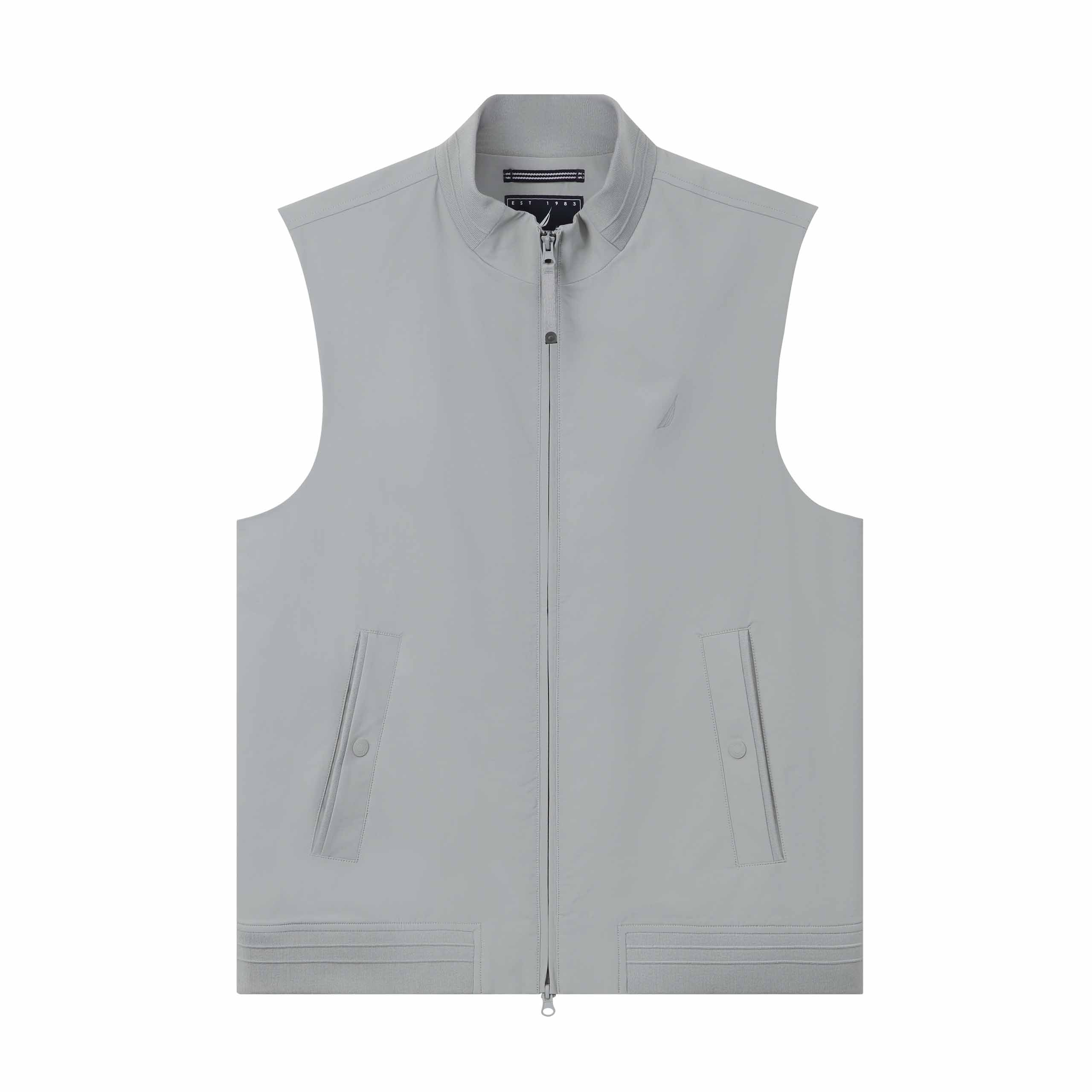 

Мужской жилет со стоячим воротником средней высоты Nautica, slate серый