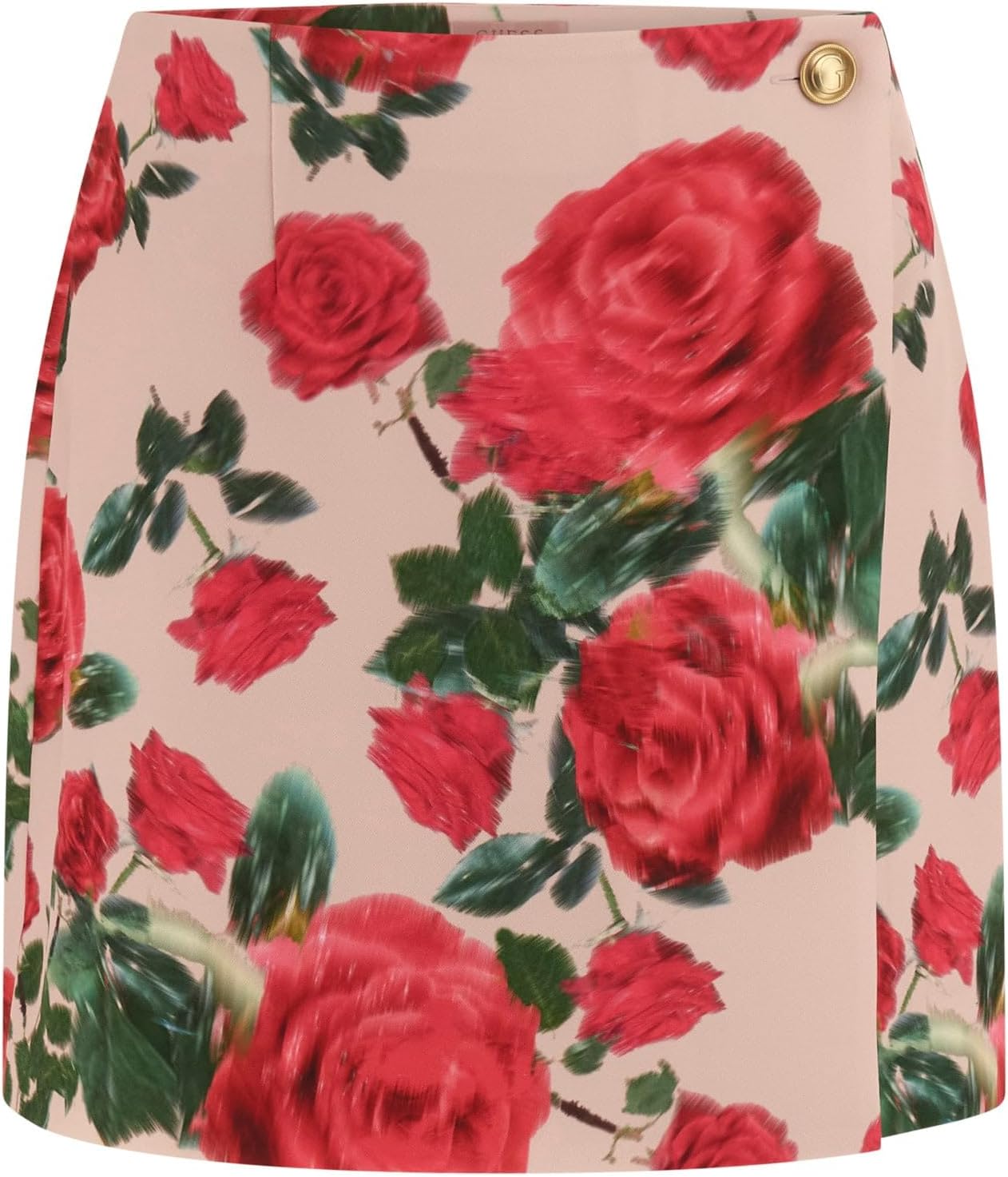 

GUESS Женская экологичная юбка-рапа Raissa, Blurred Roses Print Pink