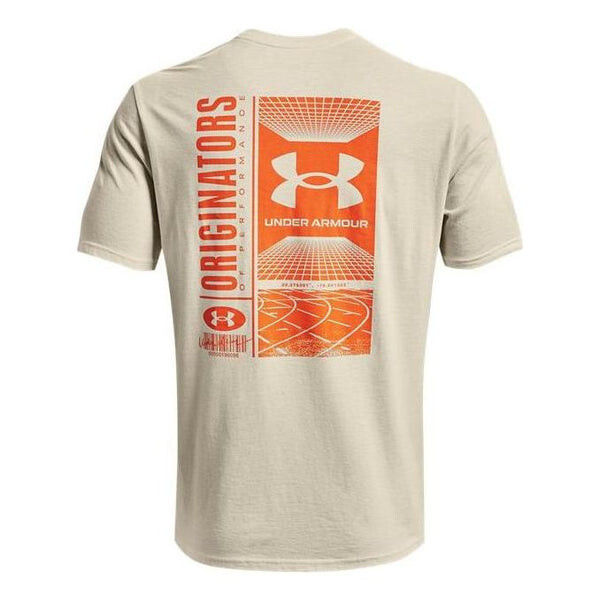 

Футболка training graphics t-shirt 'beige' Under Armour, бежевый