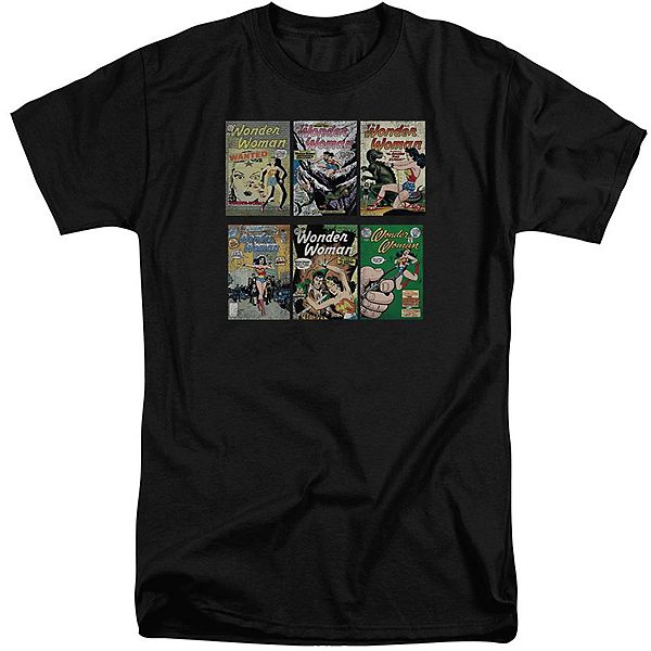 

Футболка с длинным рукавом Dc comics wonder woman covers adult tall Licensed Character