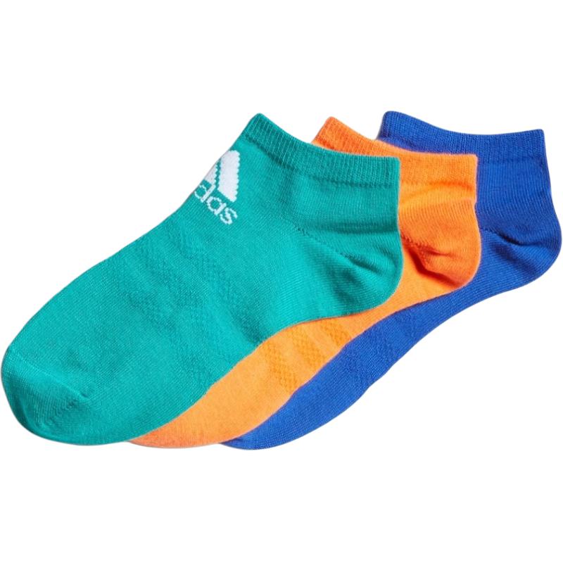 Носки 3 пары для детей 3-7 лет Adidas, зеленый/оранжевый/синий — фото 3