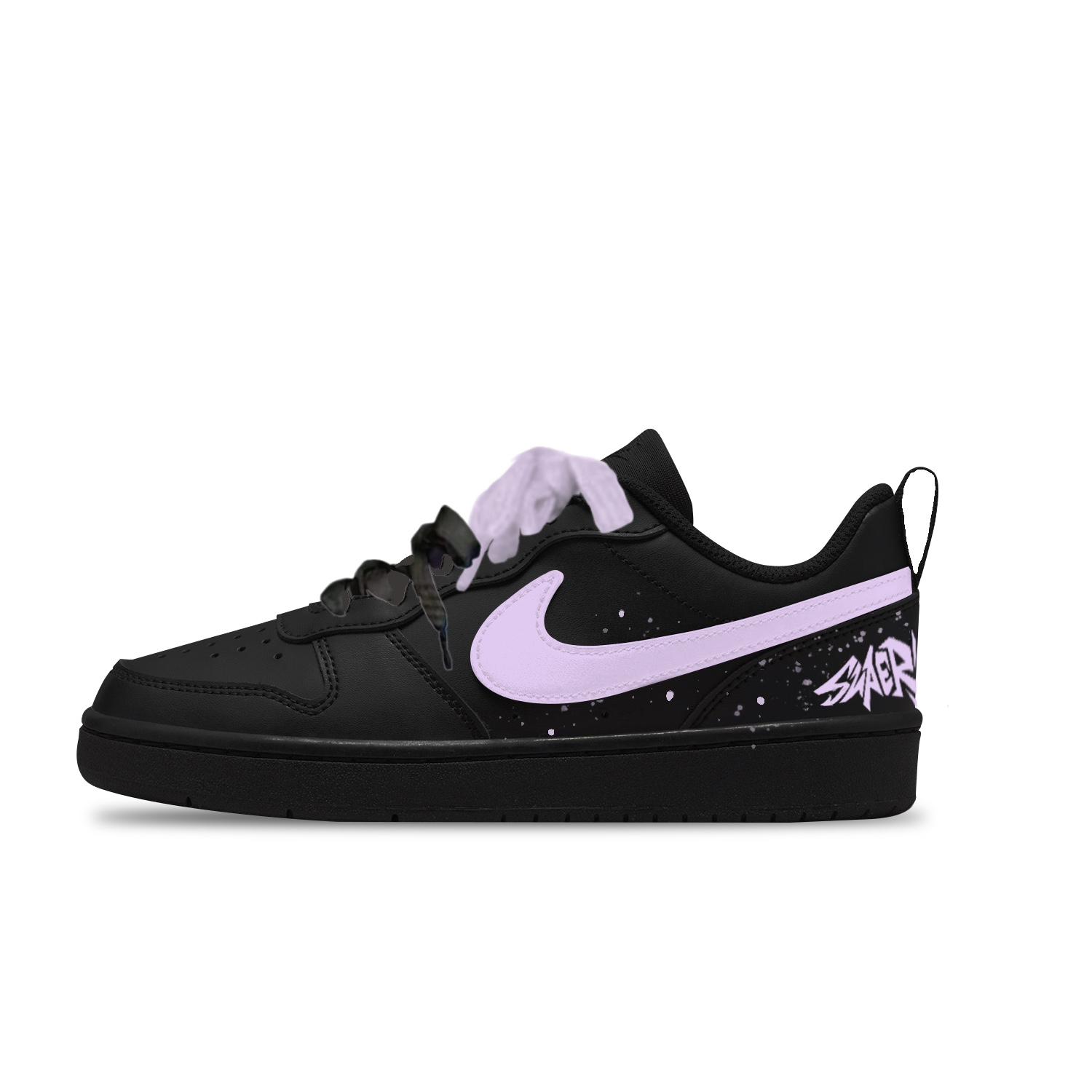 

Nike Пурпурные детские скейтбордические кроссовки Court Borough Purple Special Slip Resistant Abrasion Resistant Low top Unisex
