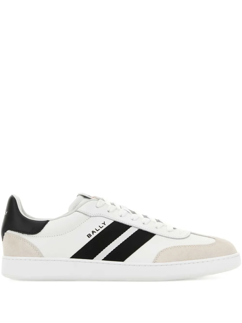 

Кроссовки Retro Crest с кожаными полосками Bally, белый