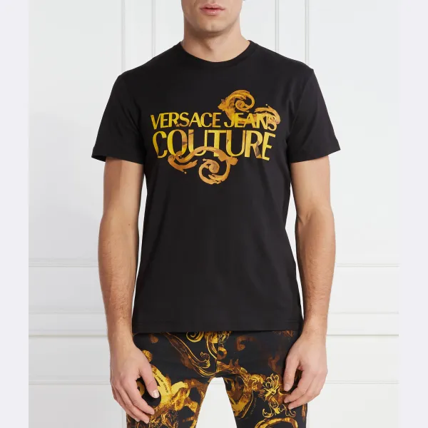 

Облегающая футболка Versace, черный