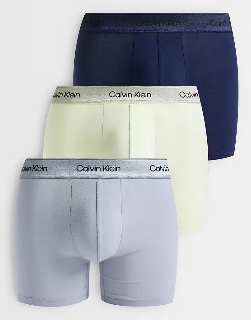 Комплект из 3 боксеров Calvin Klein Icon Cotton Stretch, мультиколор