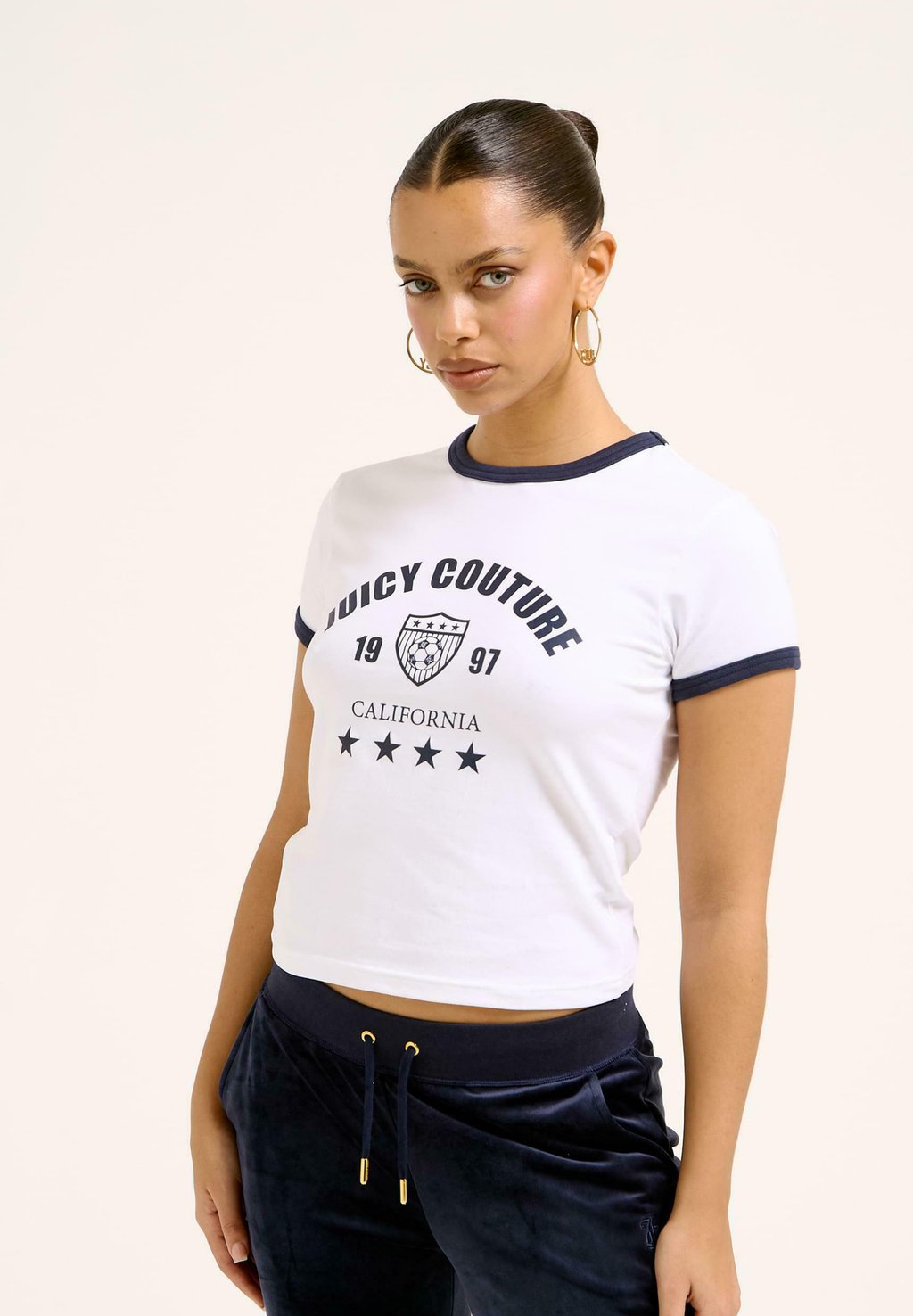 

Футболка с принтом Juicy Couture, белый