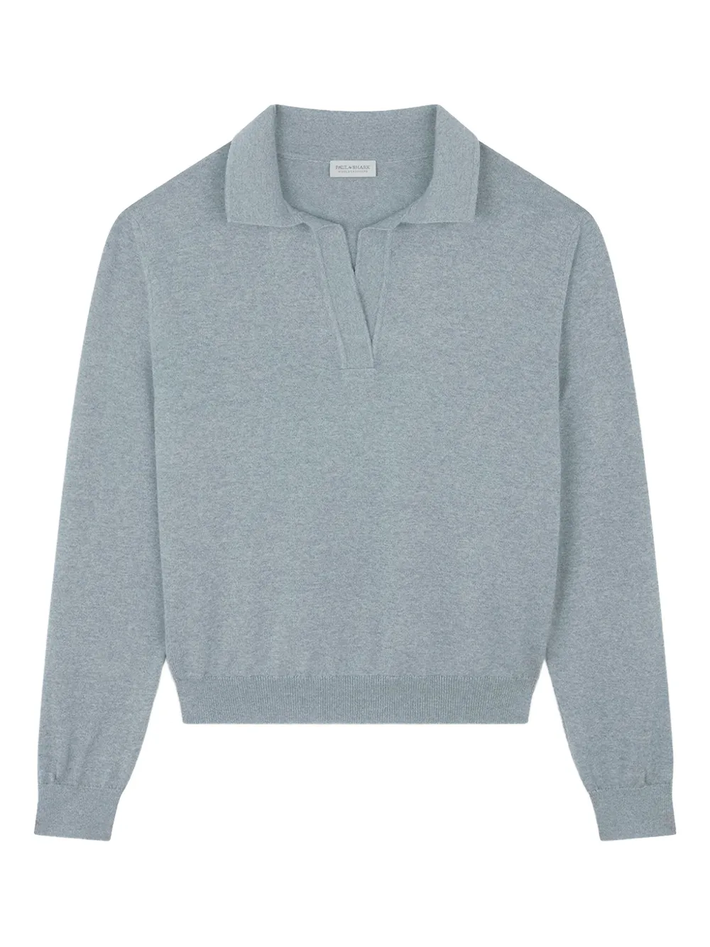 

Поло из шерстяной смеси Paul & Shark, серый