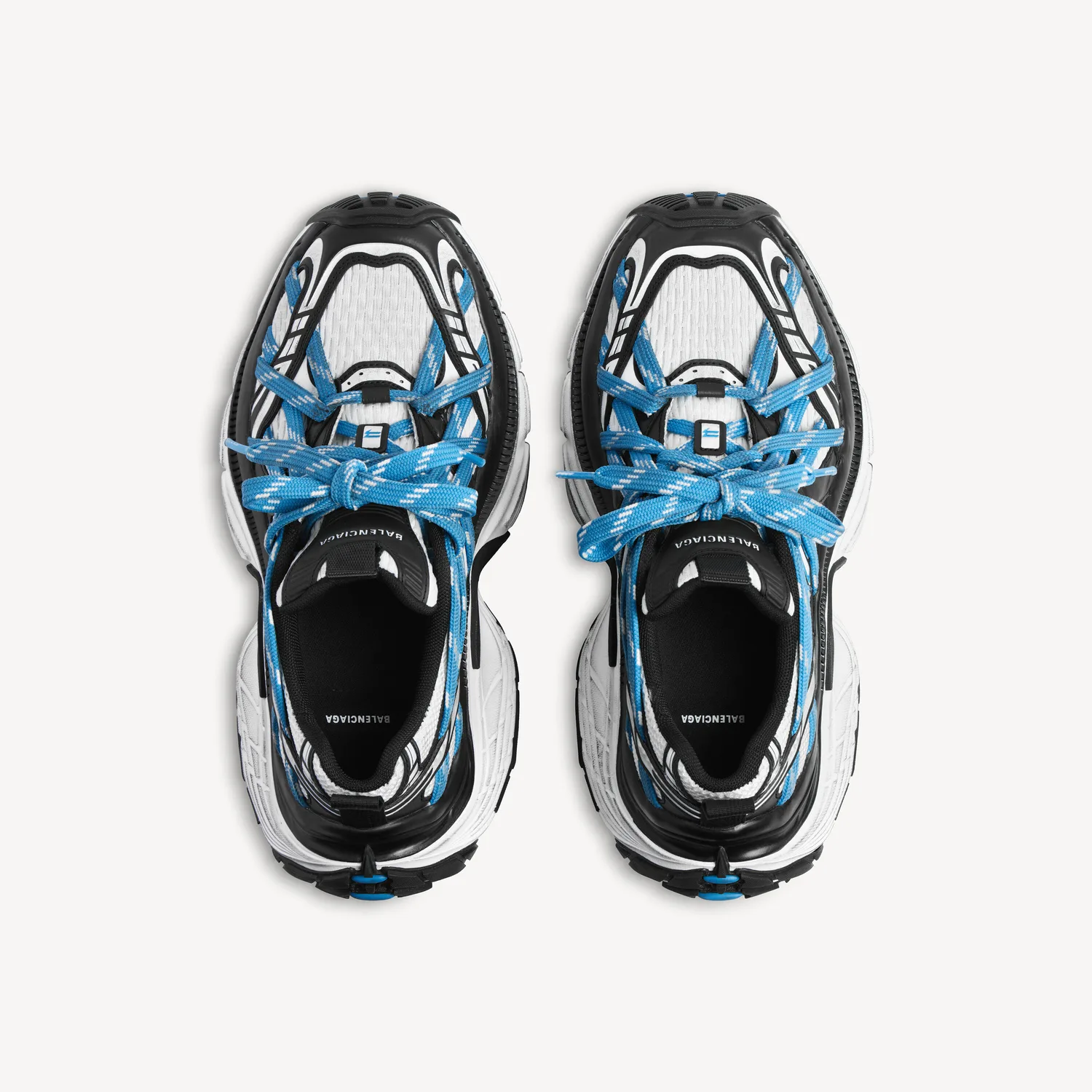BALENCIAGA Мужские кроссовки 6xl Extreme Laces в белом/синем/черном цвете — фото 4