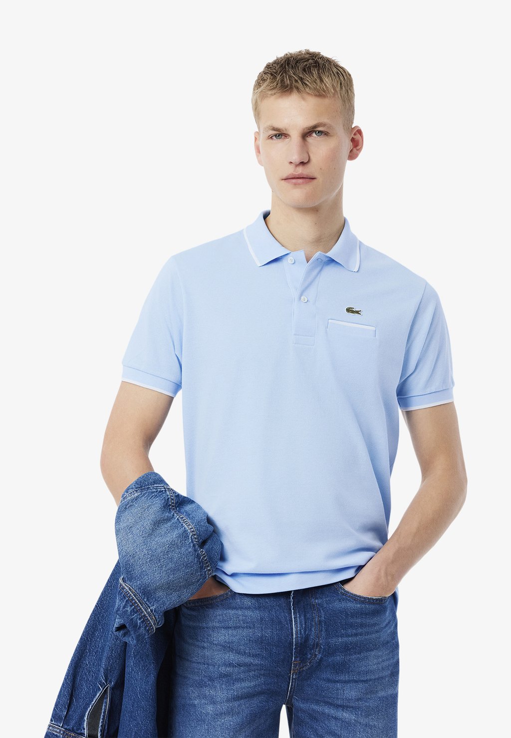 

Поло Lacoste, синий
