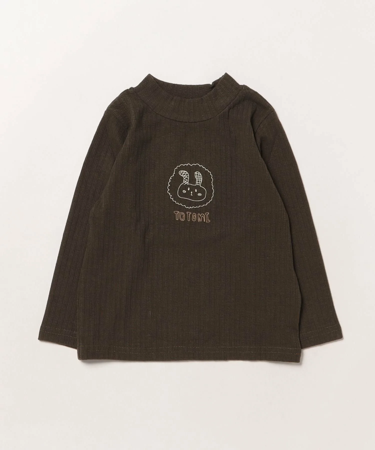 Топ с высоким воротником и принтом Aimoha Kids, Dark Gray