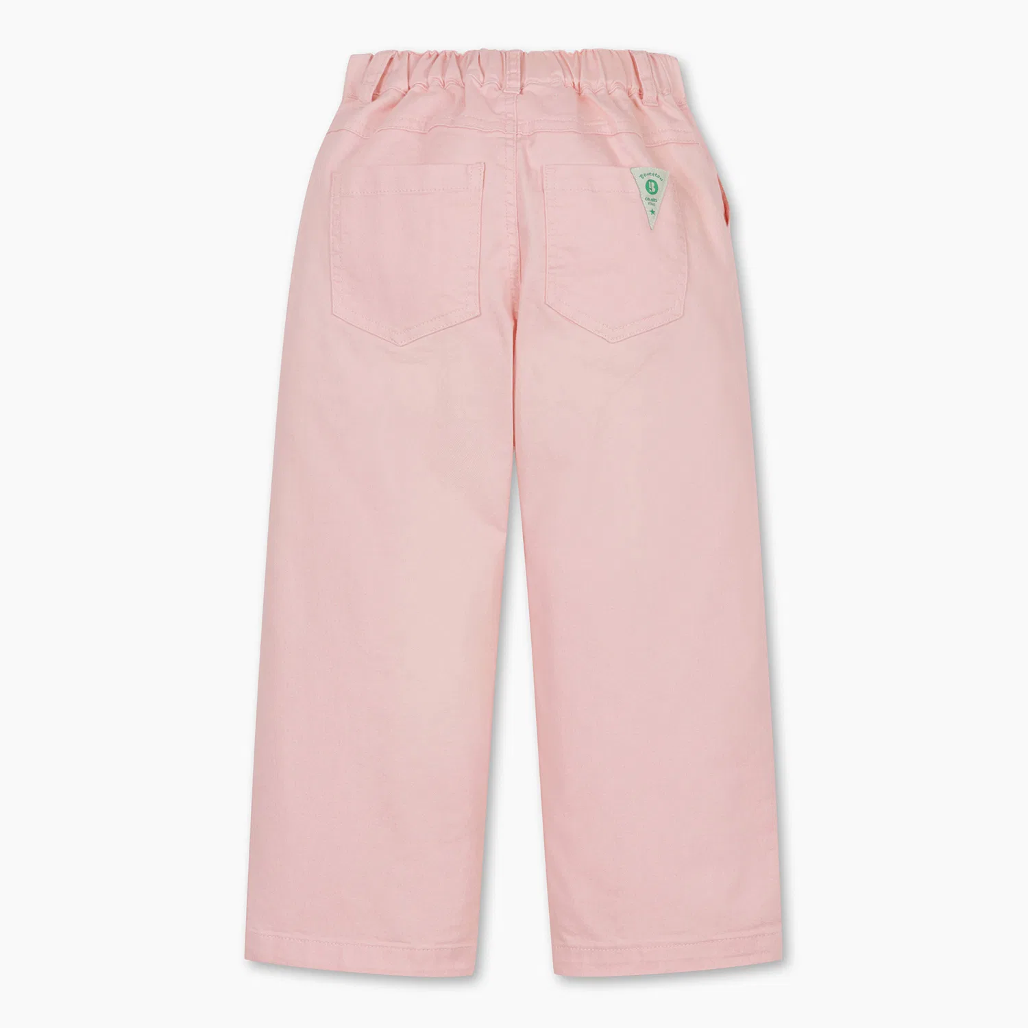 Детские цветные брюки-багги розовые от Benetton Kids — фото 2