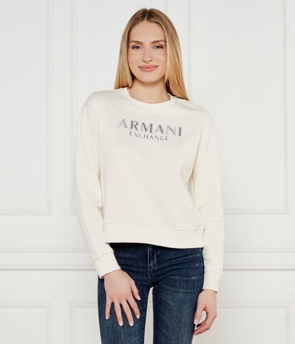 

Толстовка Regular Fit Armani Exchange, экрю