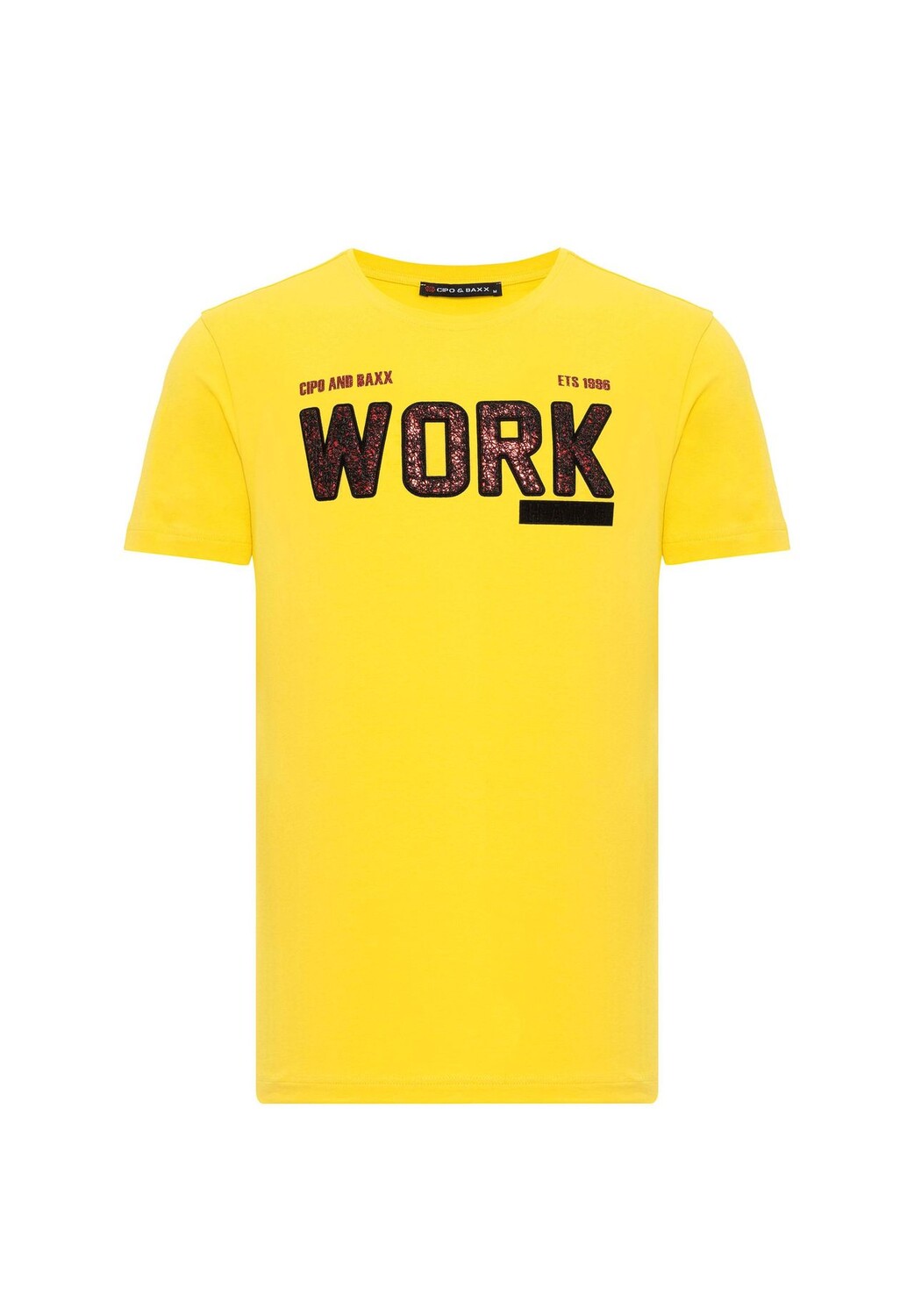 

Футболка с классным рабочим принтом CIPO & BAXX, желтый