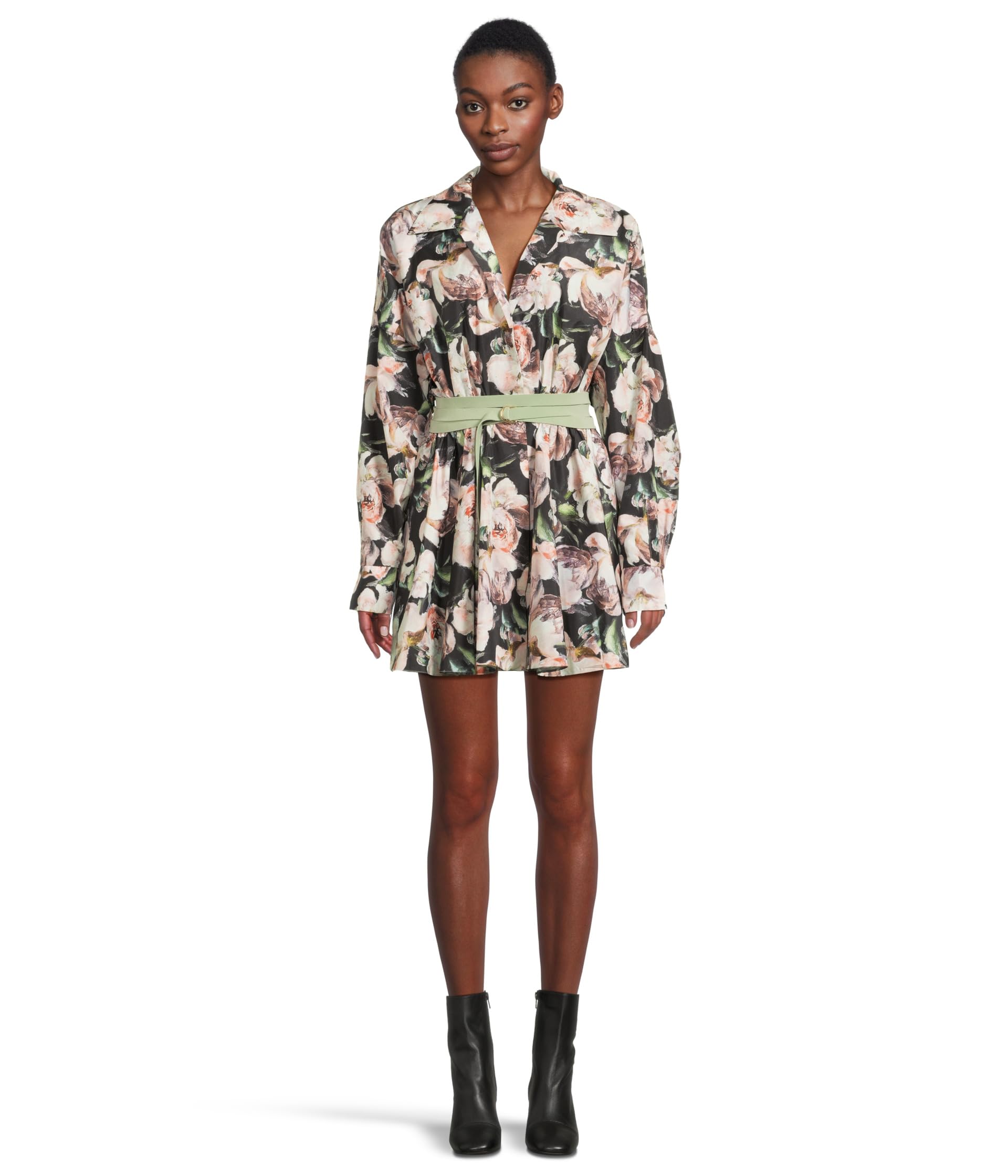 

Платье Norma Kamali Super Oversized Bf Nk Shirt Flared Mini Dress, Peony