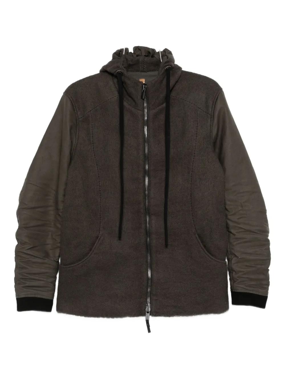 

Куртка с капюшоном и вставками Layer Zero, коричневый