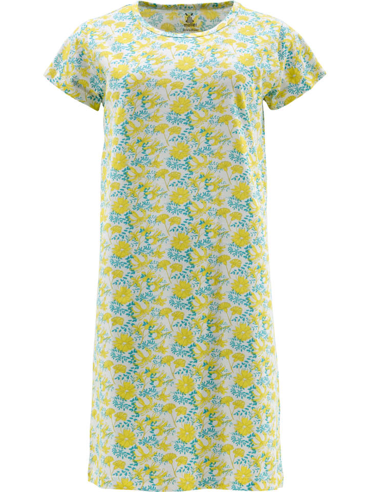 

Ночная рубашка из одинарного джерси бирюзового цвета Erwin Müller