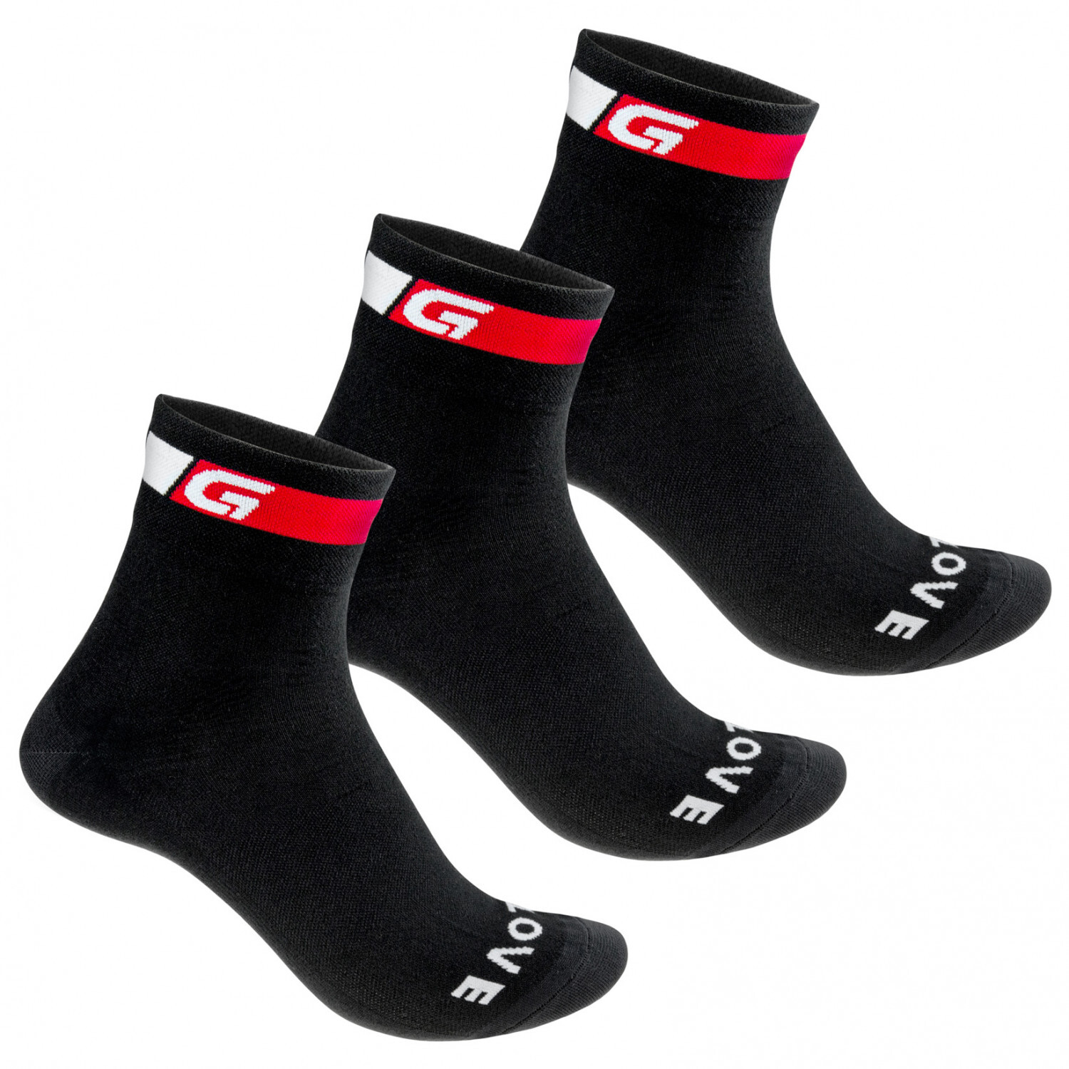 

Велосипедные носки Gripgrab Classic Regular Cut Socks 3 Pack, черный