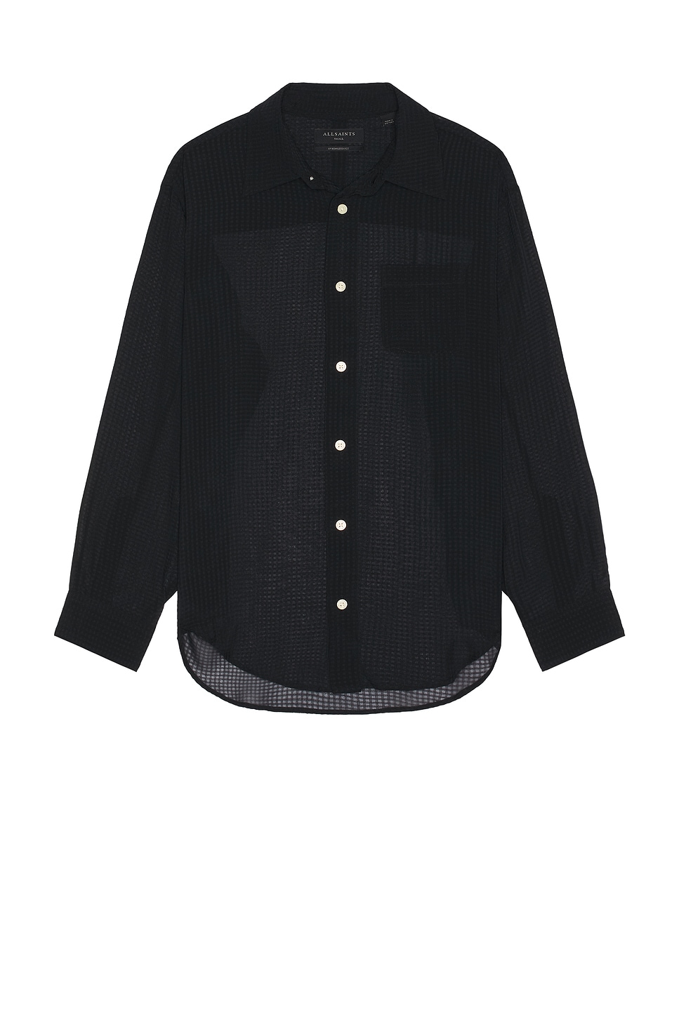 

Рубашка андо с длинным рукавом Allsaints, черный