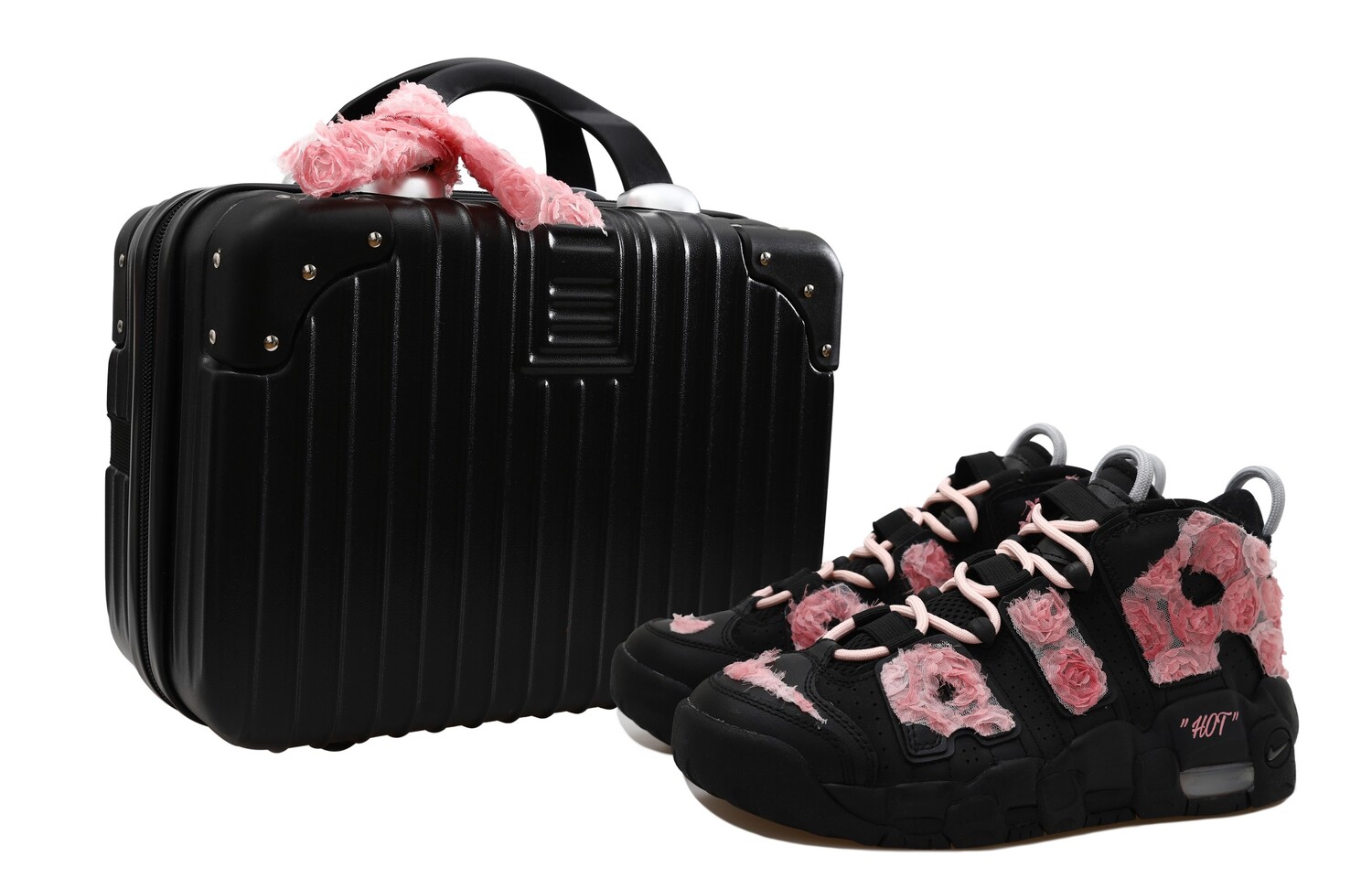 Винтажные женские баскетбольные кроссовки Nike Air More Uptempo, черный