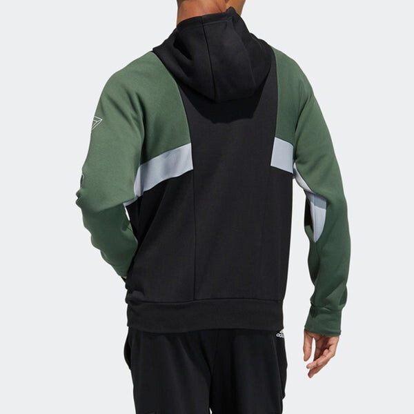 Куртка adidas Ub Tt Deco Casual Sports Colorblock Knit Hooded Jacket Black, черный — фото 4
