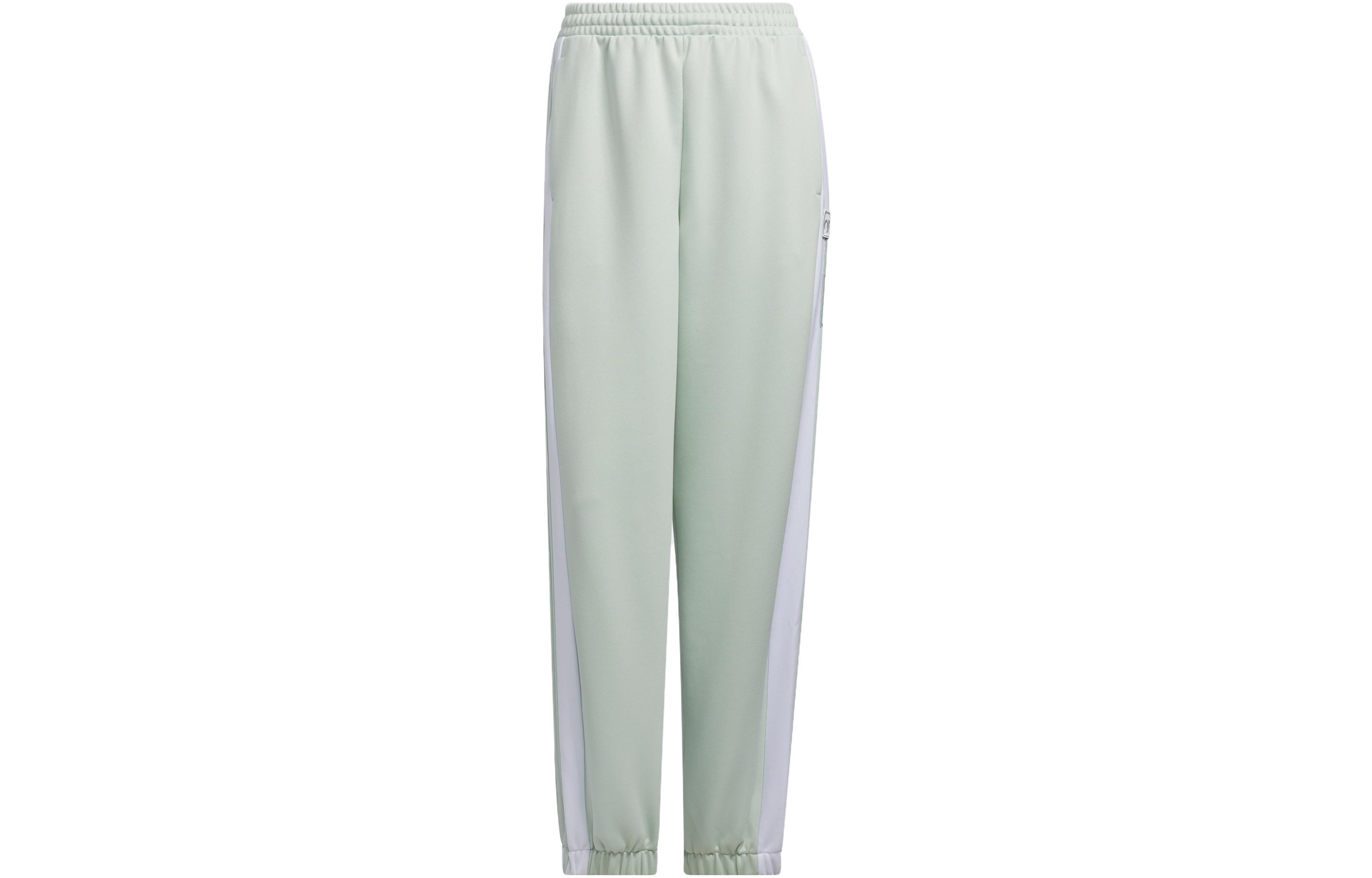 ADIBREAK PANTS Вязаные спортивные штаны Женские Льняной зеленый Adidas Originals — фото 2