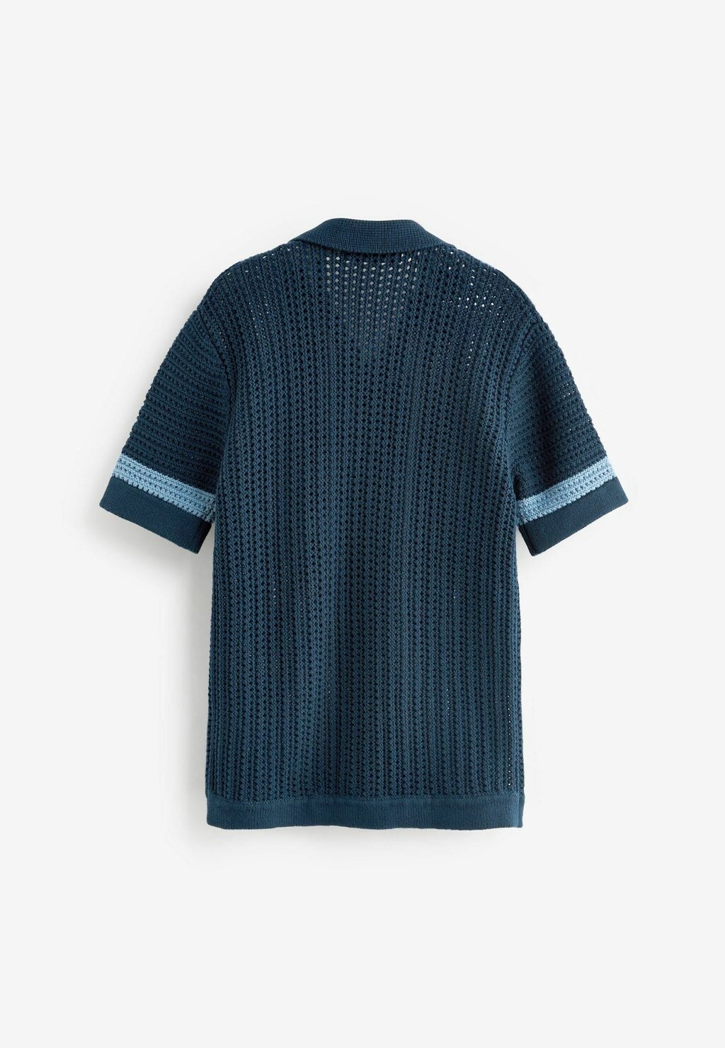 

Рубашка-поло Stripe Short Sleeved Regular Fit Next, синяя