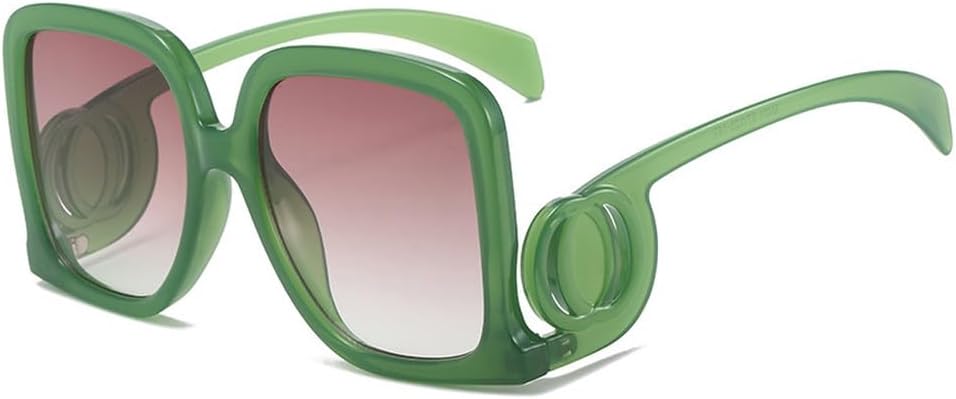 

Модные солнцезащитные очки с градиентным переходом цвета, увеличенного размера, для женщин, уникальная оправа, винтажный тренд, повседневный шик, уличная мода HVTVTLA, C4