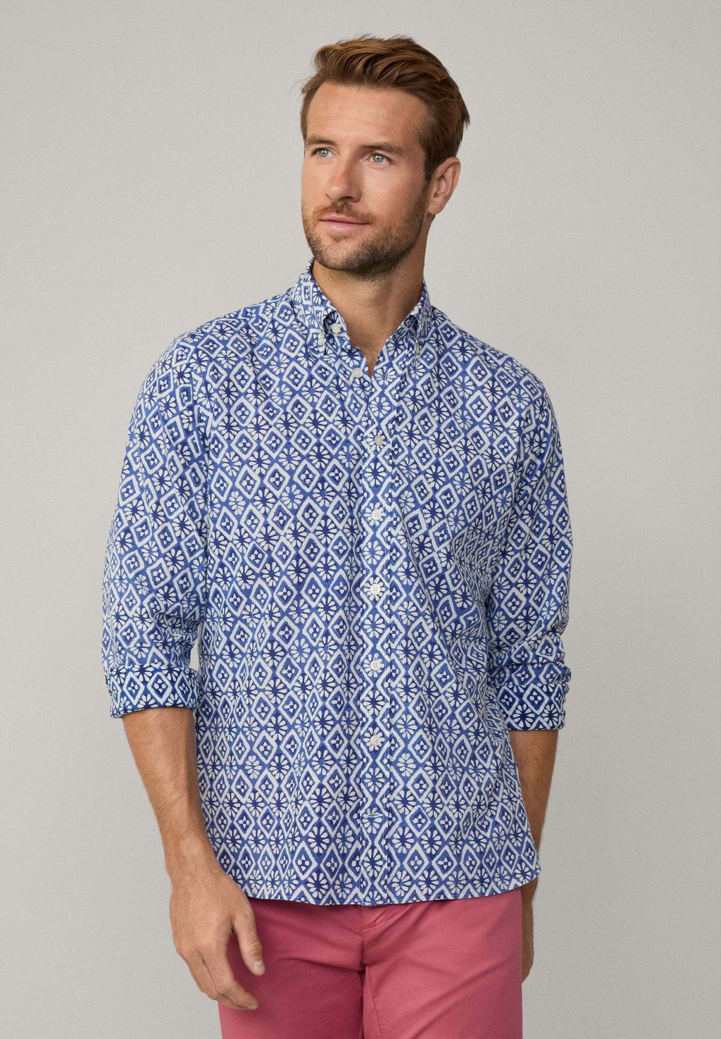 

Рубашка Hackett London, синий