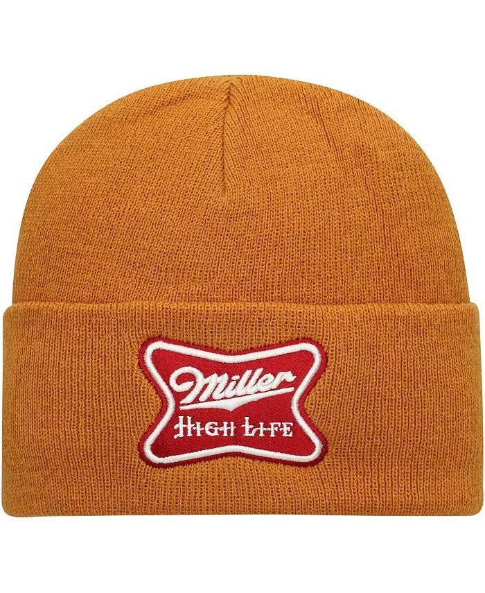 

Мужская коричневая вязаная шапка Miller High Life с манжетами American Needle