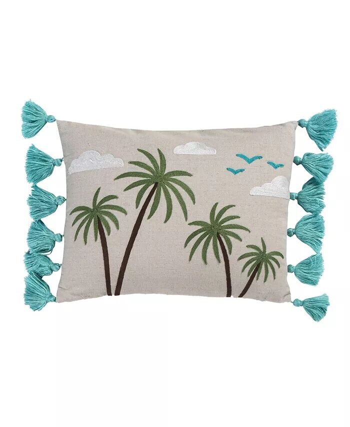

Подушка Beach Days Beach Please, 18 x 18 дюймов Homthreads, бежевый