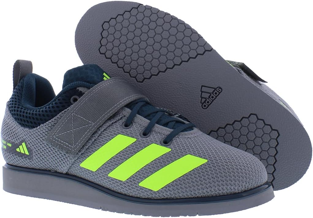Кроссовки для тяжелой атлетики Adidas Powerlift 5 для мужчин и женщин, серый — фото 2