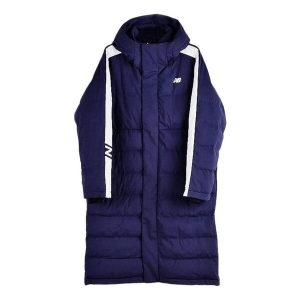 

Куртка длинный пуховик New Balance, синий