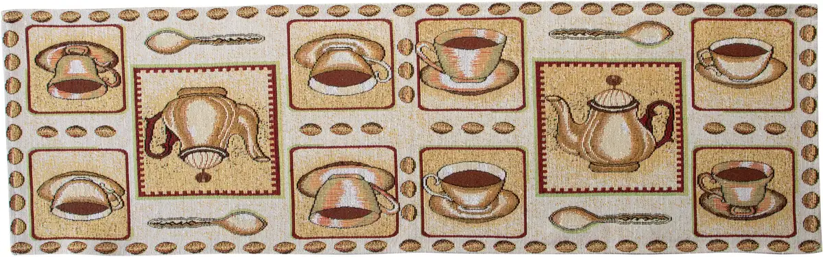 

SPRÜGEL дорожка для стола "Кофе-брейк", (1 шт.), гобелен 30х100 см, коричневый