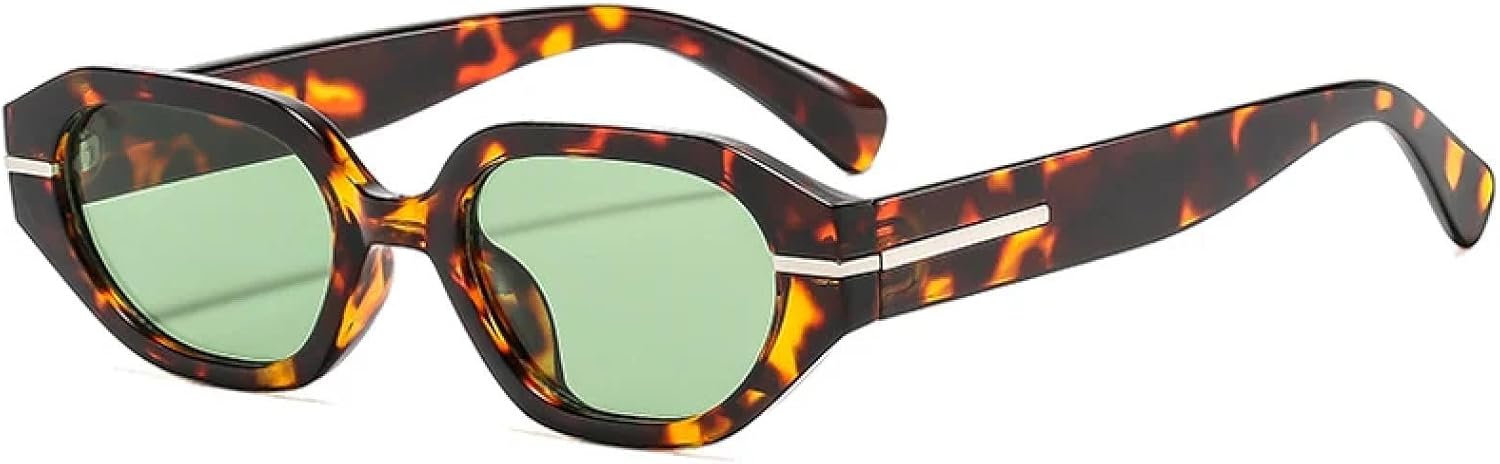 

Модные маленькие сексуальные женские солнцезащитные очки, качественные, конфетных цветов, панк-стиль, мужские солнцезащитные очки для активного отдыха и путешествий, защита от УФ-излучения UV400 TKKTLLT, Leopard Green