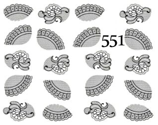 

Водные наклейки для ногтей - №551, Raisin