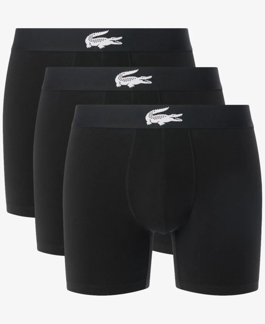 Боксеры Lacoste Мужские, стандартный крой, комплект 3 шт