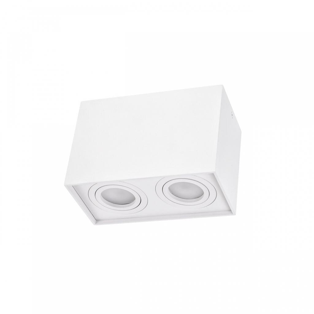 

Светодиодный накладной светильник Spectrum Chloe Duo GU10, поворотный белый потолочный светильник IP20, макс. 35 Вт, квадратный